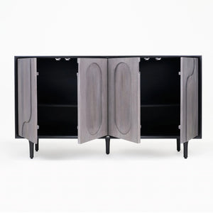 Roy Sideboard - Grey & Black