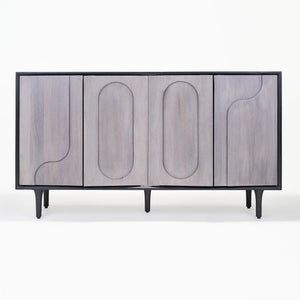 Roy Sideboard - Grey & Black