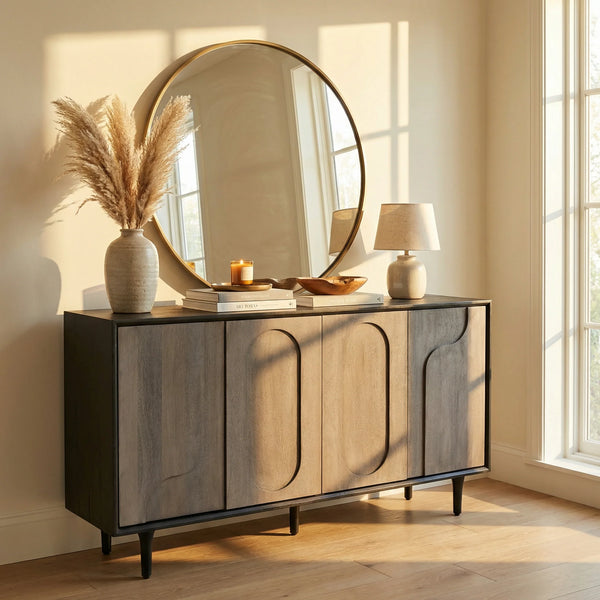 Roy Sideboard - Grey & Black