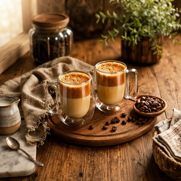Set of 2 trendy coffee cups