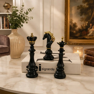Set of 3 Royal Decorative Chess Set