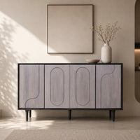 Roy Sideboard - Grey & Black